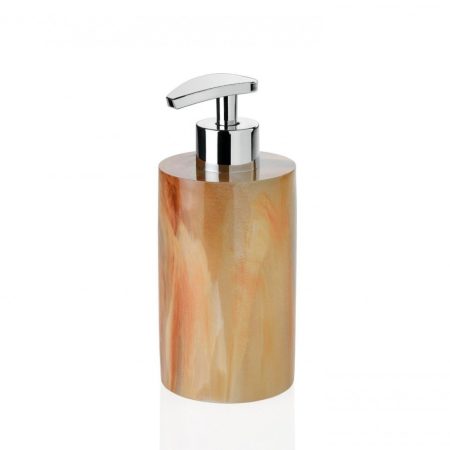 Andrea House Диспенсер для жидкого мыла оранжевый мрамор и хром