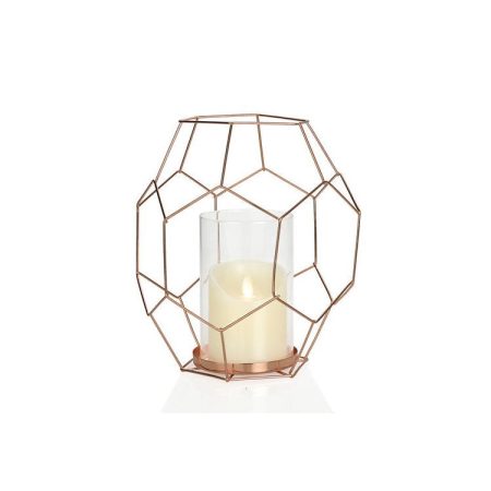 Andrea House Подсвечник «Соты» медь