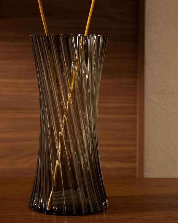 Arep Ваза из серого стекла 28 см — изображение 3