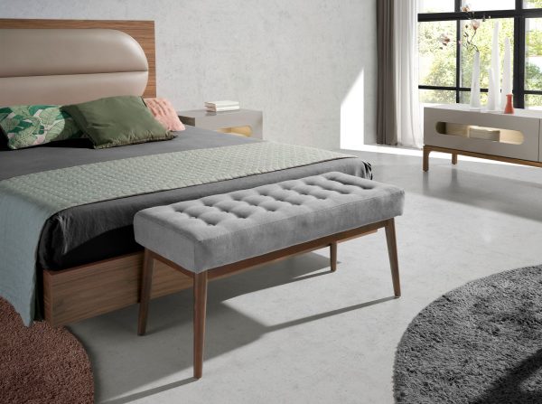 Банкетка 5107/WD1404 с обивкой из темно-серой ткани — изображение 2