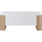 Банкетка Lagom 100 см (белый мех