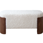 Банкетка Lagom 100 см (белый мех