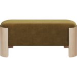 Банкетка Lagom 100 см (янтарный FiberGuard