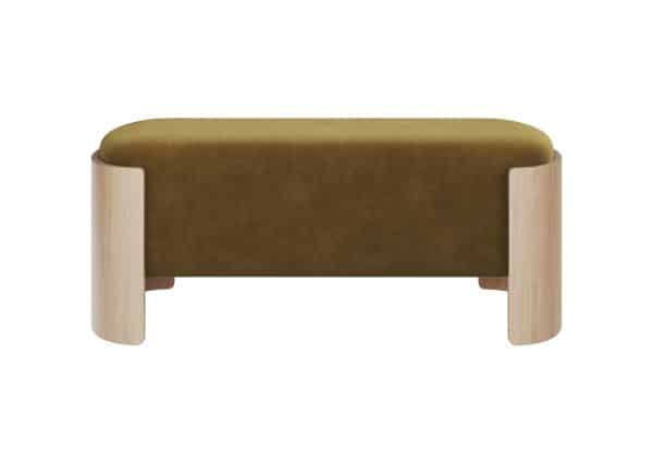 Банкетка Lagom 100 см (янтарный FiberGuard