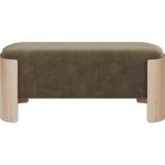 Банкетка Lagom 100 см (серо-зеленый FiberGuard