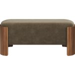 Банкетка Lagom 100 см (серо-зеленый FiberGuard