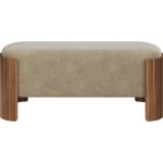 Банкетка Lagom 100 см (светло-бежевый FiberGuard