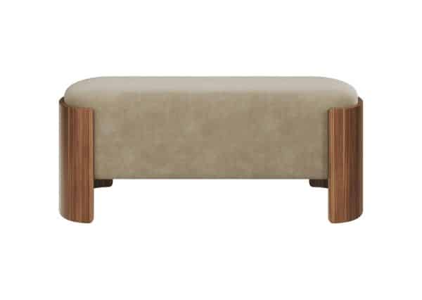 Банкетка Lagom 100 см (светло-бежевый FiberGuard