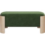 Банкетка Lagom 100 см (зелено-голубой FiberGuard