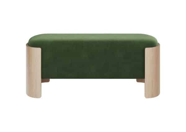 Банкетка Lagom 100 см (зелено-голубой FiberGuard