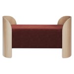 Банкетка Lagom 2 120 см (бордовый FiberGuard