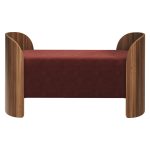 Банкетка Lagom 2 120 см (бордовый FiberGuard