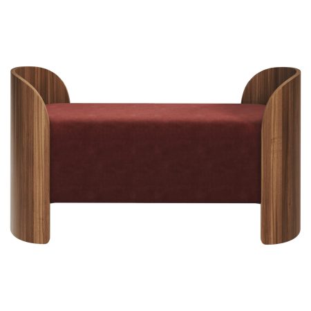 Банкетка Lagom 2 120 см (бордовый FiberGuard