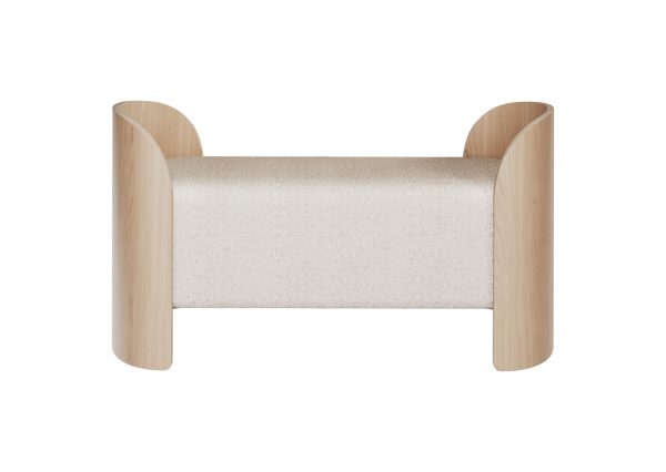 Банкетка Lagom 2 120 см (молочный рогожка Банкетка Lagom 2 120 см (молочный рогожка