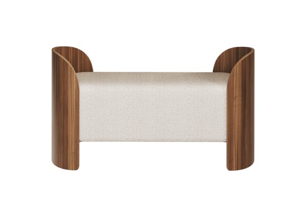 Банкетка Lagom 2 120 см (молочный рогожка Банкетка Lagom 2 120 см (молочный рогожка