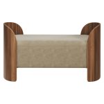 Банкетка Lagom 2 120 см (светло-бежевый FiberGuard