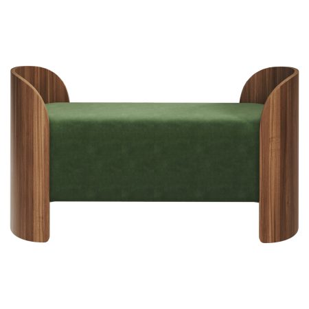 Банкетка Lagom 2 120 см (зелено-голубой FiberGuard