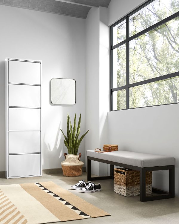 Банкетка Yola серая 128 см — изображение 2