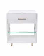 Белая прикроватная тумба “Тейт”