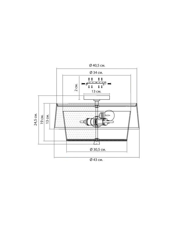 Белый потолочный светильник “Вирджил” — изображение 3