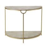 Бежевая полукруглая консоль “Мэгги”