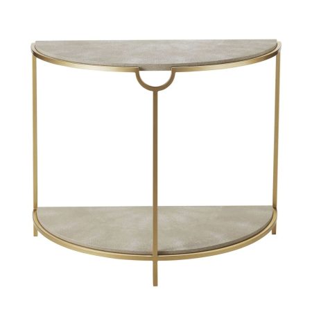 Бежевая полукруглая консоль “Мэгги”