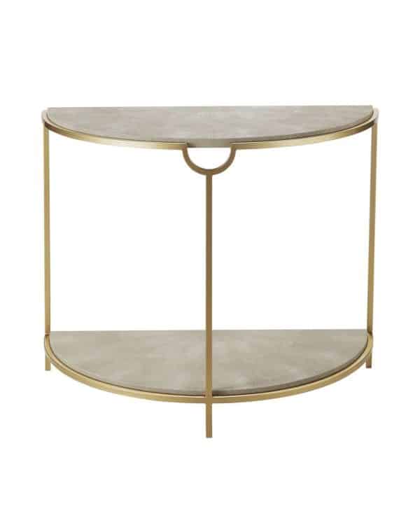 Бежевая полукруглая консоль “Мэгги”