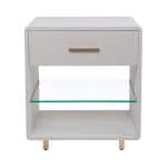 Бежевая прикроватная тумба “Тейт”