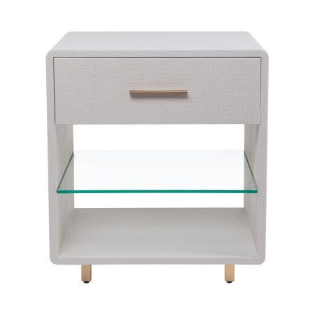 Бежевая прикроватная тумба “Тейт”