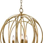 Большая золотая люстра “Килиан”