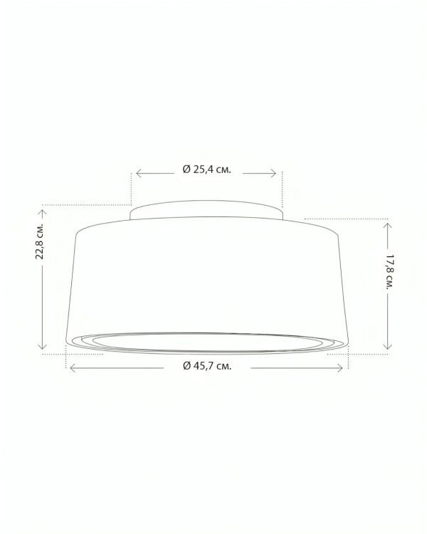 Большой чёрный потолочный светильник “Флемиш” — изображение 4