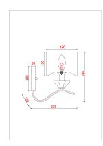Бра Arte Lamp ALHENA A4091AP-1CC — изображение 5