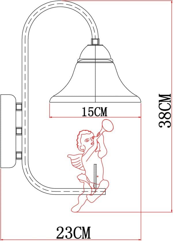Бра Arte Lamp AMUR A1133AP-1WG — изображение 4