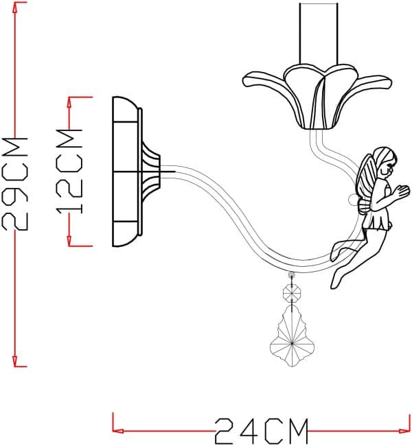 Бра Arte Lamp ANGELINA A5349AP-1WH — изображение 4