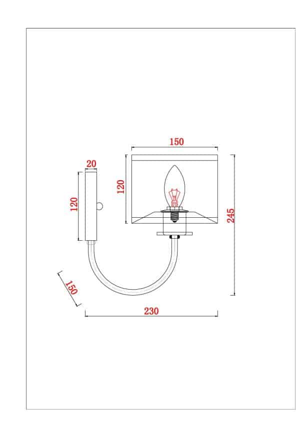 Бра Arte Lamp ATTORE A4092AP-1CC — изображение 5