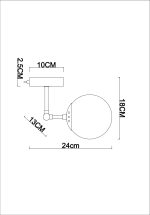 Бра Arte Lamp BOLLA A1664AP-1BK — изображение 4