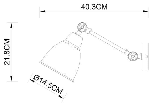 Бра Arte Lamp BRACCIO A2054AP-1BK — изображение 3