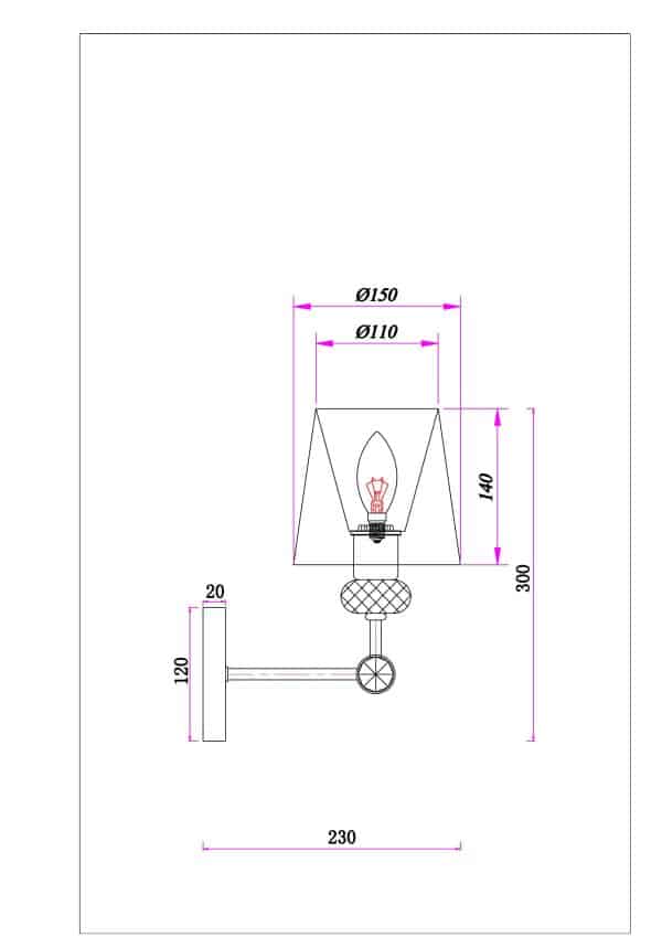 Бра Arte Lamp BROCCA A4093AP-1AB — изображение 5