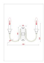 Бра Arte Lamp COLLINETTA A4094AP-2WH — изображение 4