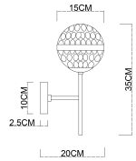Бра Arte Lamp DELACRUA A7770AP-1PB — изображение 4