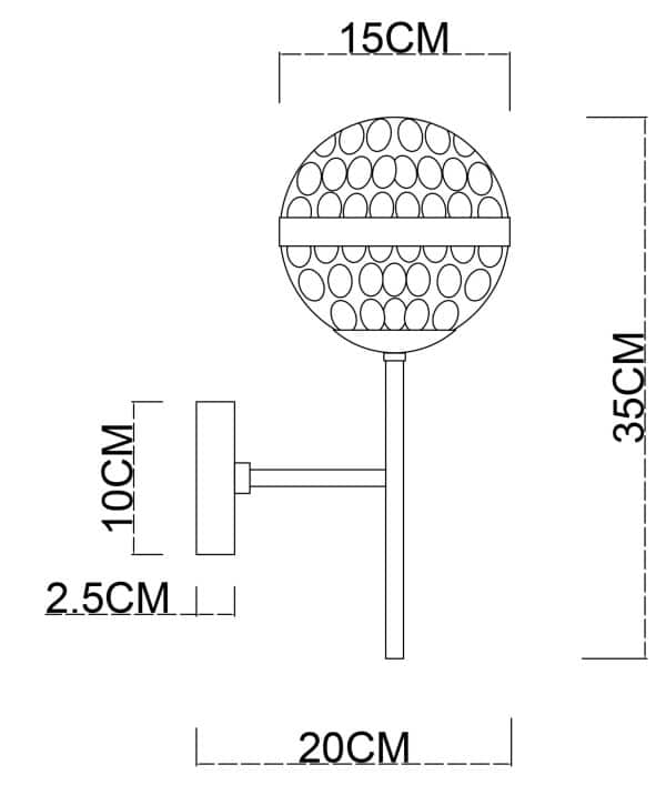 Бра Arte Lamp DELACRUA A7770AP-1PB — изображение 4