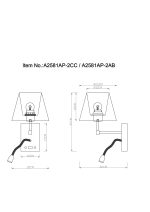 Бра Arte Lamp ELBA A2581AP-2AB — изображение 5