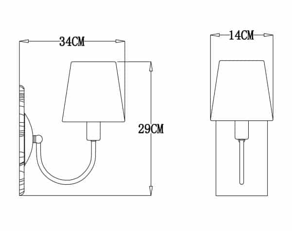 Бра Arte Lamp GRACIE A7301AP-1PB — изображение 4