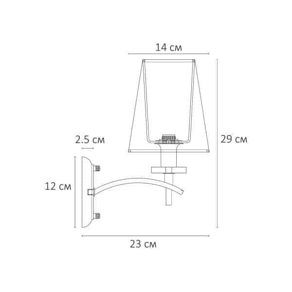 Бра Arte Lamp KENSINGTON A4098AP-1CC — изображение 4
