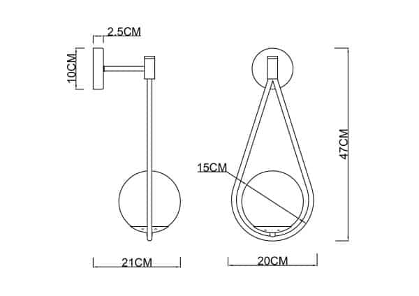Бра Arte Lamp MATISSE A7765AP-1BK — изображение 3