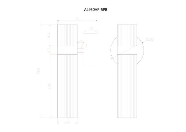 Бра Arte Lamp MISTY A2950AP-5PB — изображение 4