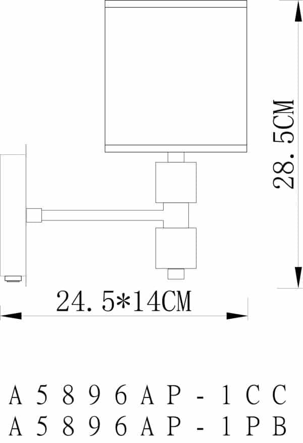 Бра Arte Lamp NORTH A5896AP-1CC — изображение 5