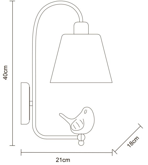 Бра Arte Lamp PASSERO A4289AP-1WH — изображение 3
