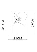 Бра Arte Lamp PEACOCK A1369AP-1MD — изображение 4