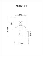 Бра Arte Lamp PROXIMA A4031AP-1PB — изображение 4